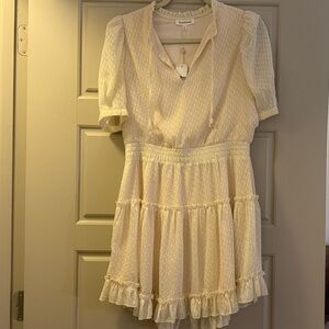 Heartloom Cream Textured Dress